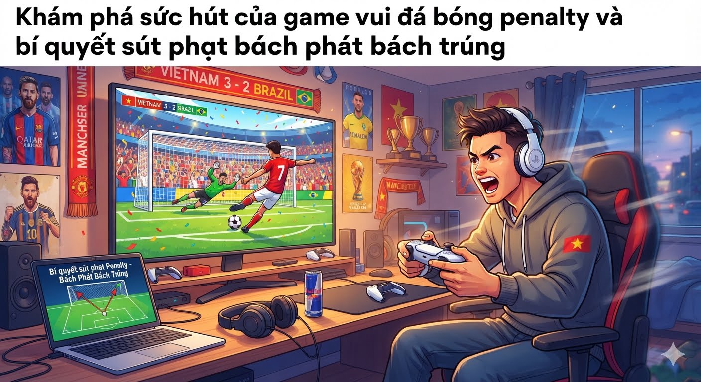 game vui đá bóng penalty