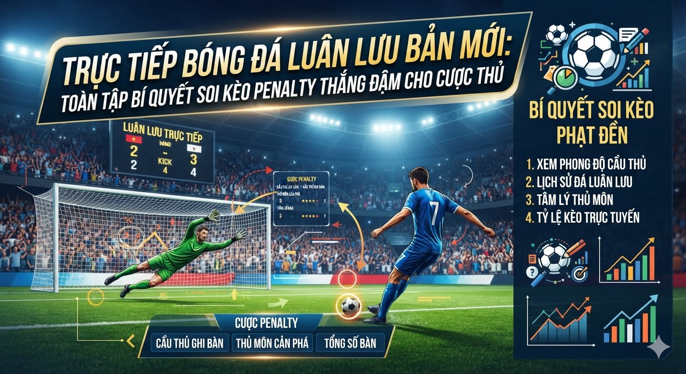 trực tiếp bóng đá luân lưu